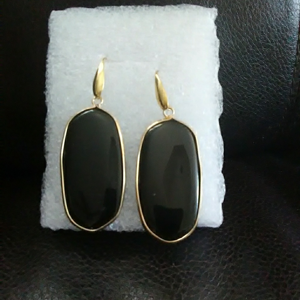 Black Agate Earrings